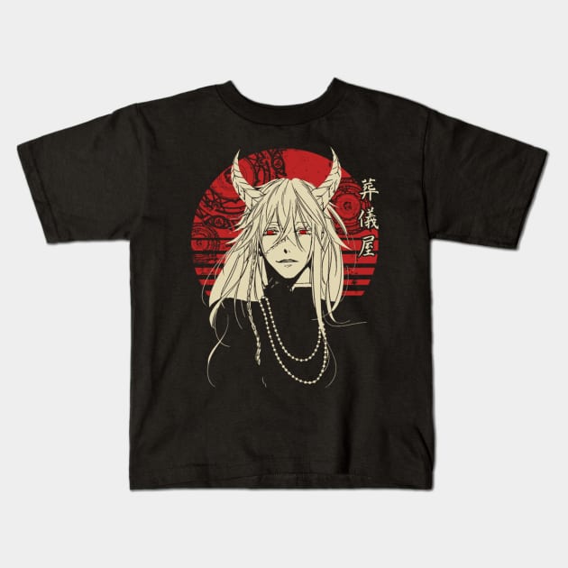 Undertaker Black butler Kids T-Shirt by Machtley Constance